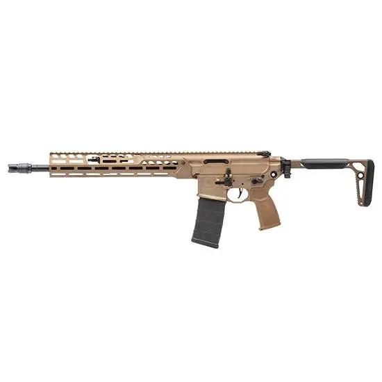 dSIG MCX SPEAR LT RFL 5.56 FDE 16"BBL, 13" LW HG, PUSH BTN FLD STOCK