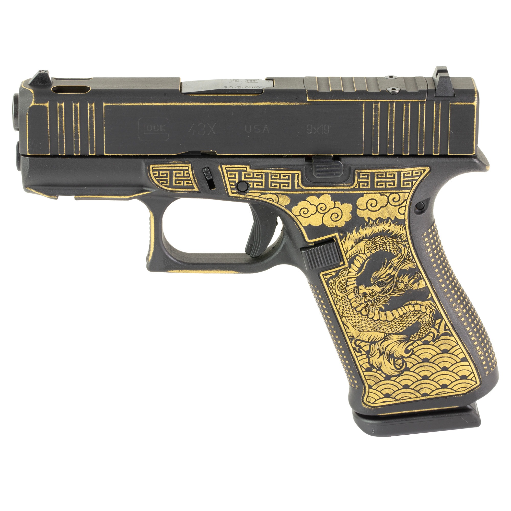 GLOCK 43X COMP 9MM 10RD DRAGON
