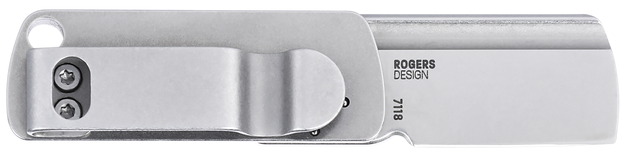 CRKT 7118 Box Key EDC 1.24" Folding Plain Stonewashed 12C27 Sandvik SS Blade, Stainless Steel Handle
