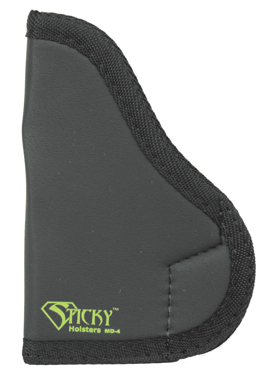 Sticky Holsters MD4 MD-4  Black/Green Latex Free Rubber Fits Med Semi-Auto Ambidextrous