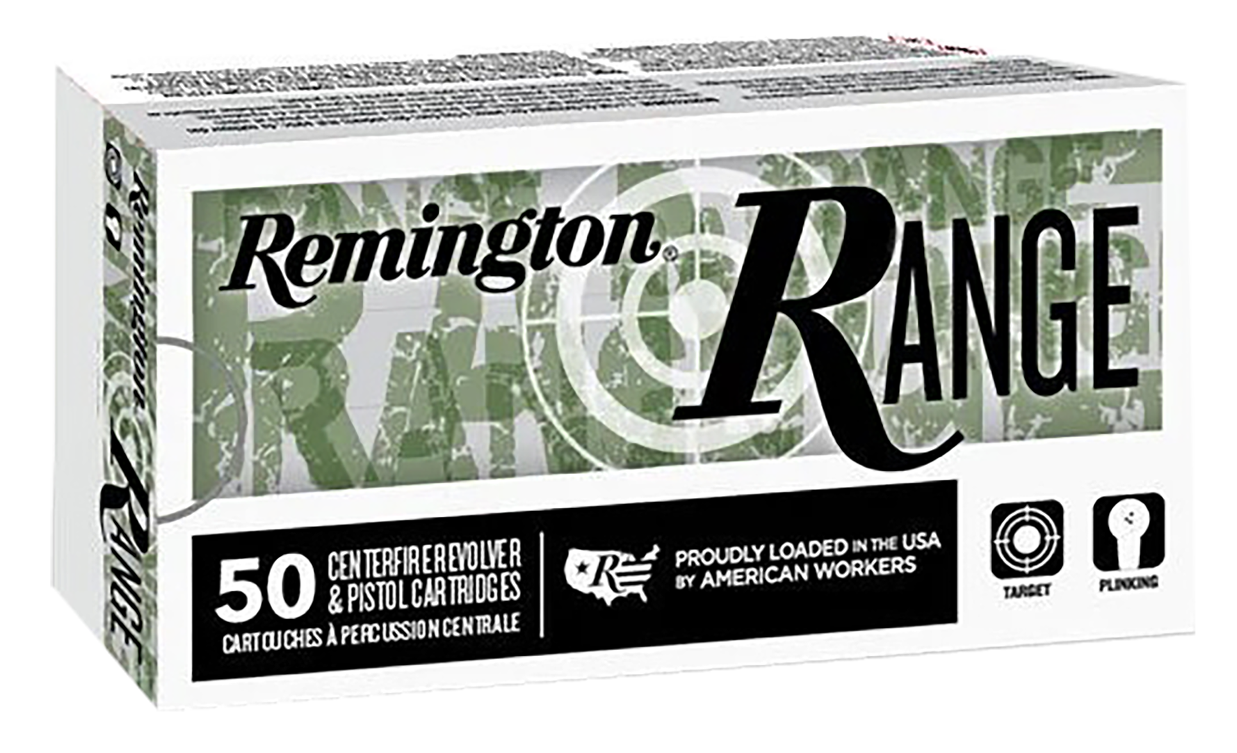 Remington Ammunition R27781 Range  40S&W 180gr Full Metal Jacket 50 Per Box/20 Case