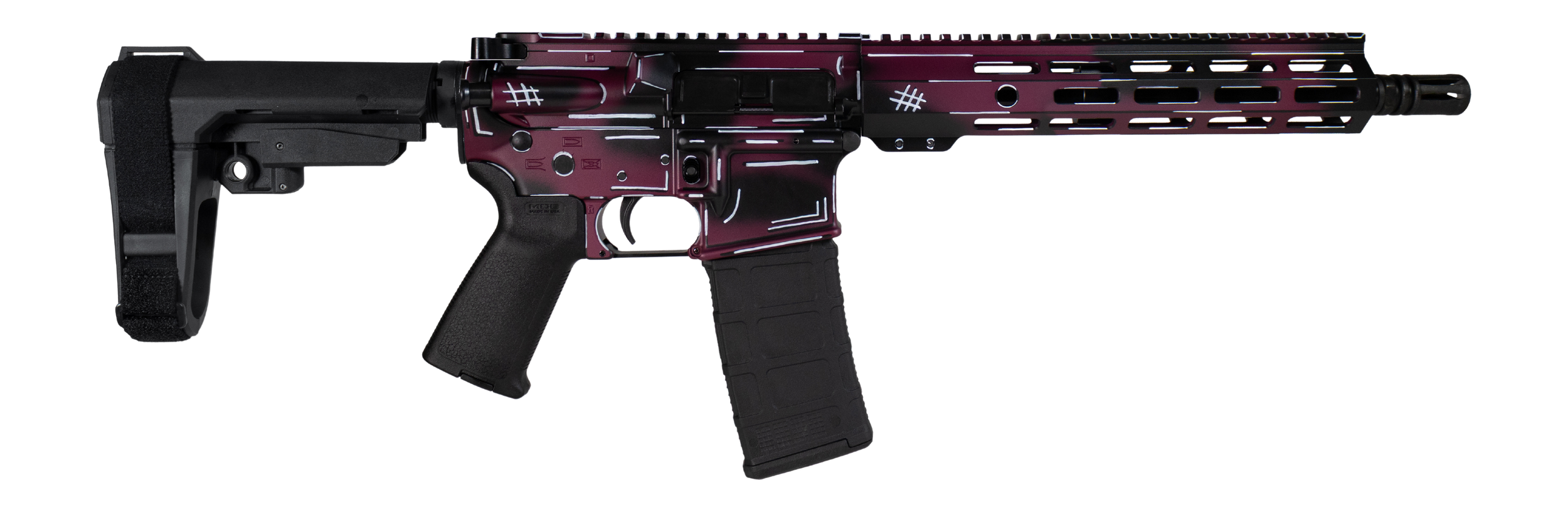 Shark Coast Tactical Anime-15 Black Cherry 5.56 NATO 10.5" 30rd Pistol