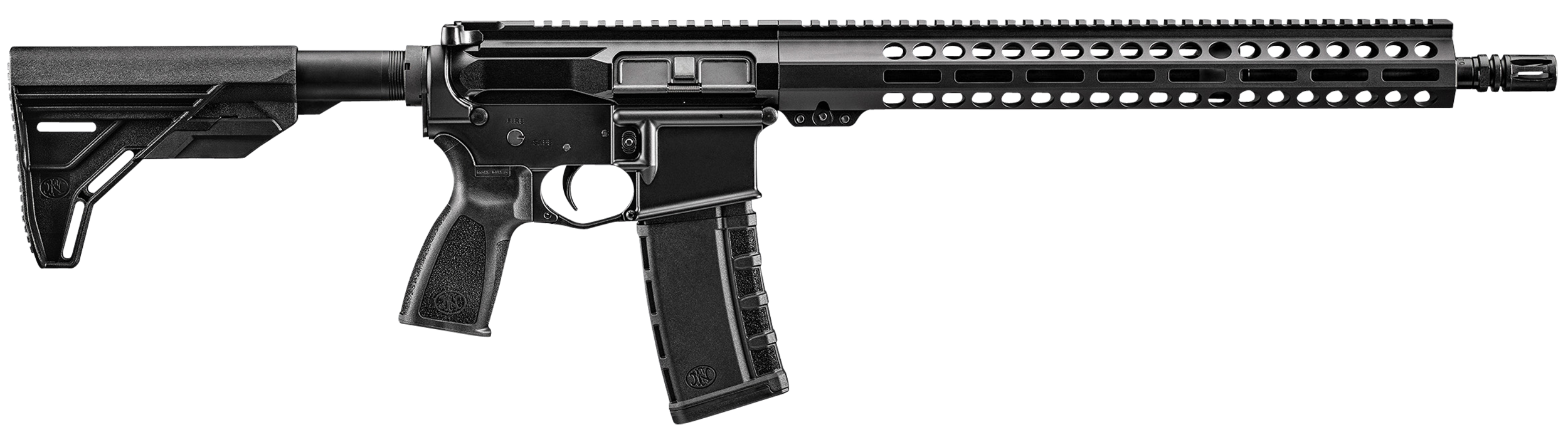 FN 36100740 FN 15 Guardian 5.56x45mm NATO 30+1 16" Target Grade Barrel, Slick-Side Upper Receiver, 15" M-Lok Handguard, OEM 6 Position Stock & Grip