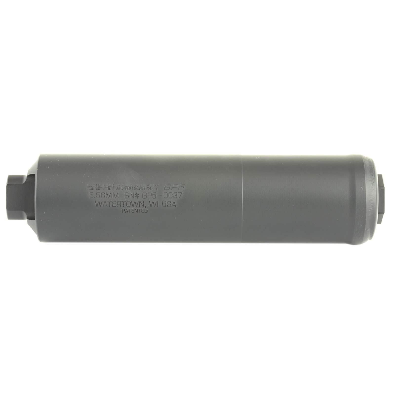 GRIFFIN ARMAMENT GP5 223/5.56 SUPPRESSOR DIRECT THREAD BLACK