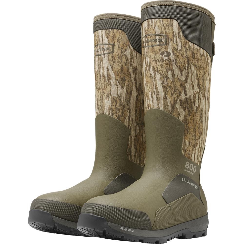 LaCrosse Alphaburly Aero 17" Mens Hunting Boots 800G Mossy Oak Bottomland 8