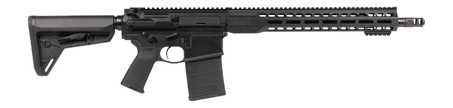 Barrett 18828 REC10 DMR 6.5 Creedmoor 20+1 16" Black Match Grade Threaded Barrel, Black Cerakote Aluminum Receiver w/Picatinny Rail, M-LOK Handguard, Magpul MOE Black Polymer Stock & Grip, Ambidextrou