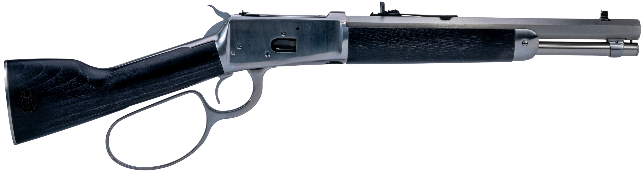 Heritage Mfg RH9235712F9 92 Ranch Hand 38 Special +P 357 Mag 5+1 12" Stainless Octagon Barrel, Stainless Steel Receiver, Black Fixed Wood Stock