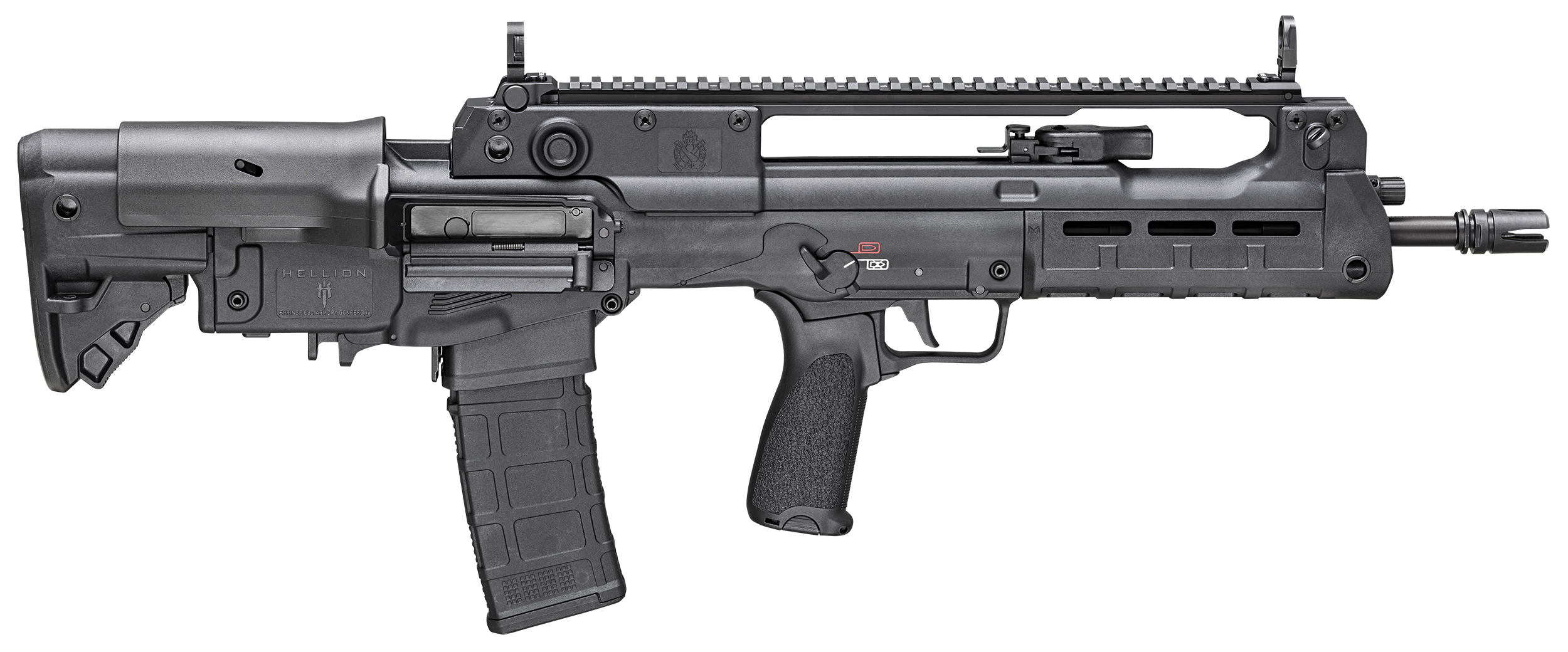 Springfield Armory HL916556B Hellion Bullpup 5.56x45mm NATO 16" 30+1 Black Rec/Barrel Black 5 Position Adjustable with Cheek Riser Stock Black Bravo Mod 3 Grip Ambidextrous Hand
