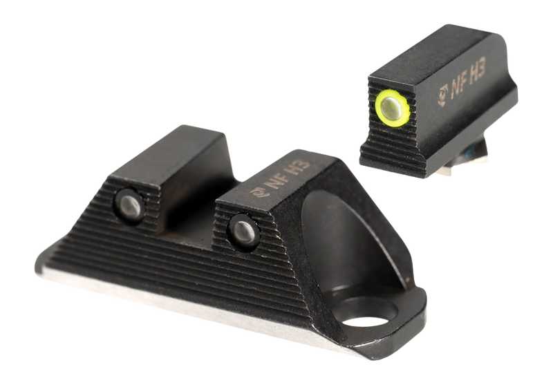 Night Fision Night Sights for Glock 19/45 Yellow Front