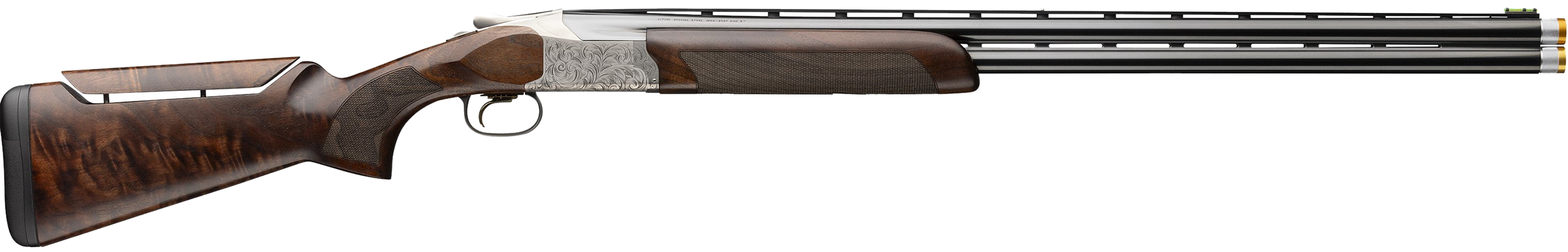 Browning 0183483002 Citori 825 Pro Sporting 12 Gauge Break Open 3" 2rd 32" Polished Blued Over/Under Vent Rib Barrel, Silver Nitride Stainless Steel Receiver, Adj Comb Black Walnut Stock