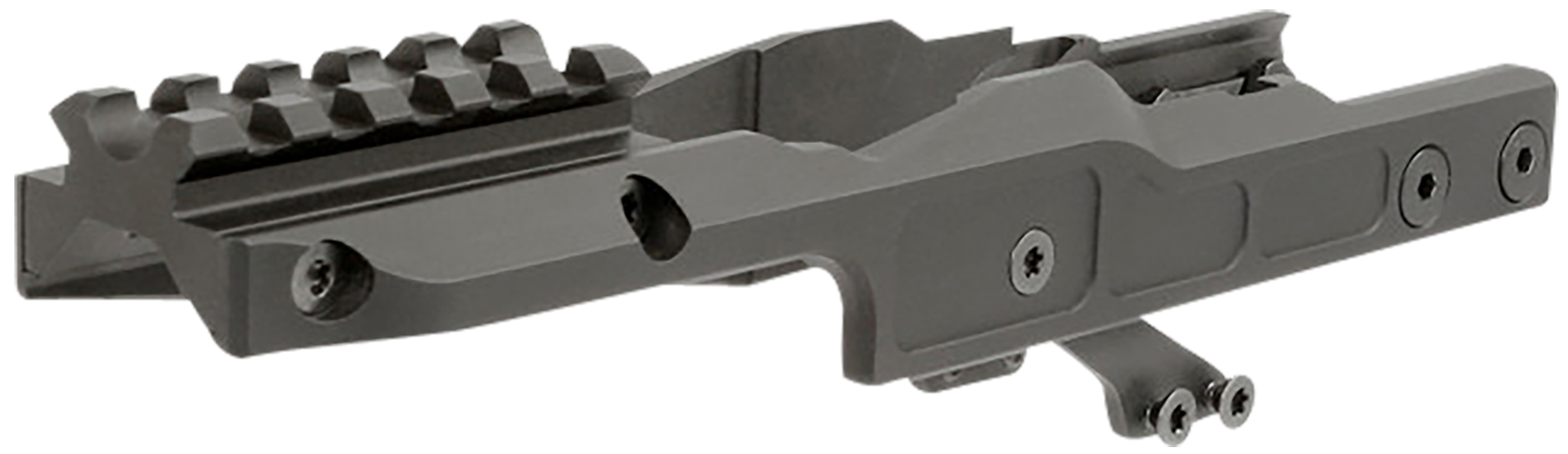 Midwest Industries MIAKALPHARDM Alpha Optic Mount Black Anodized Hardcoat Aluminum/Steel MI AK Alpha Series Handguards Compatible w/Aimpoint T2 Pattern Optics