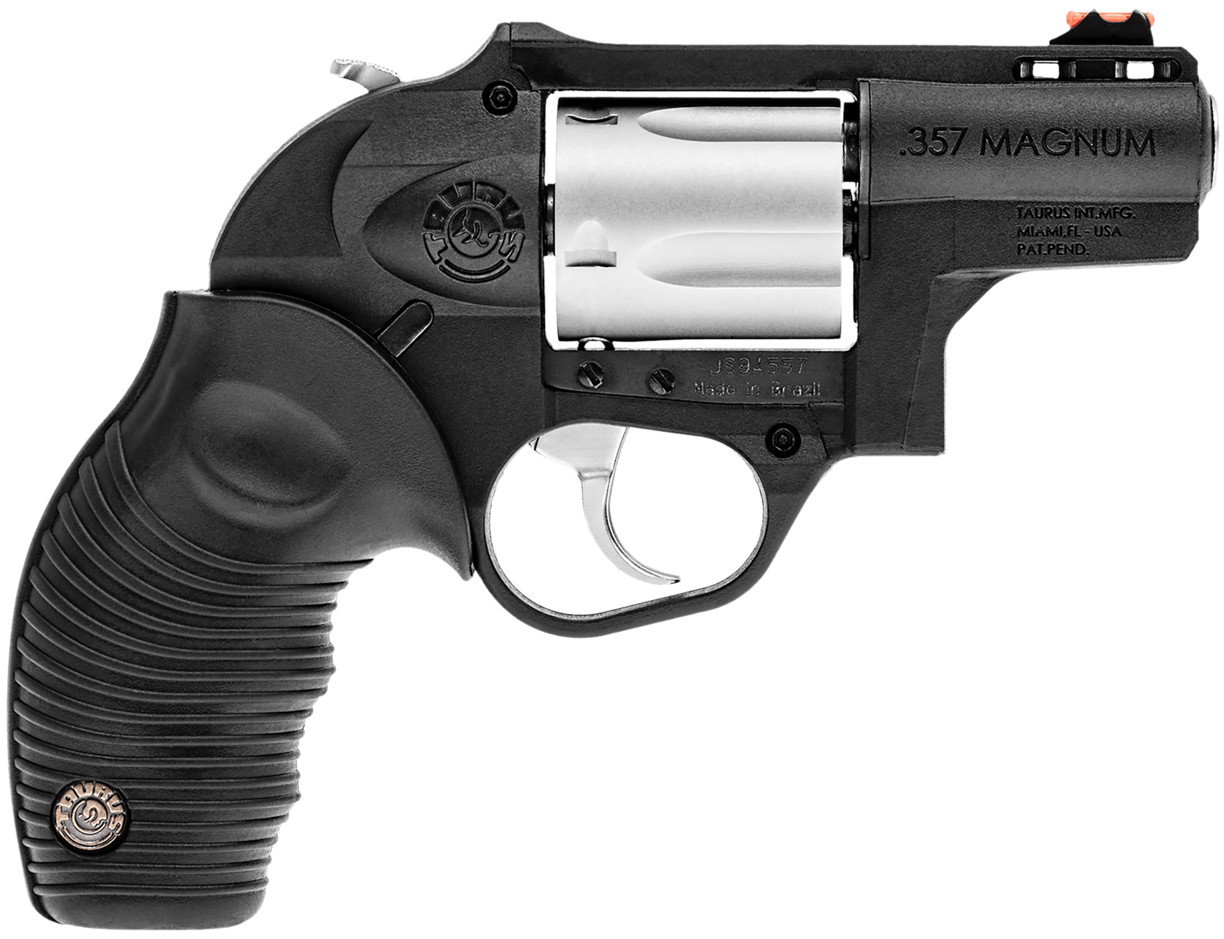 Taurus 2605029PLY 605 Poly Protector 38 Special +P or 357 Mag 5 Shot 2" Black Finish Barrel, Matte Stainless Finish Cylinder, Black Finish Polymer Frame & Black Ridged Rubber Grip