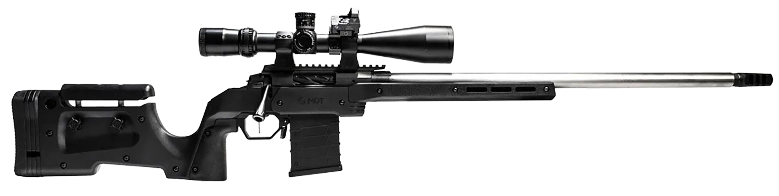Mdt Sporting Goods Inc 104692BLK XRS Chassis Black Aluminum Core with Polymer Panels, Adj. Cheekrest, M-LOK Forend, Interchangeable Grips, AICS Mag Compatible, Fits Short Action Savage