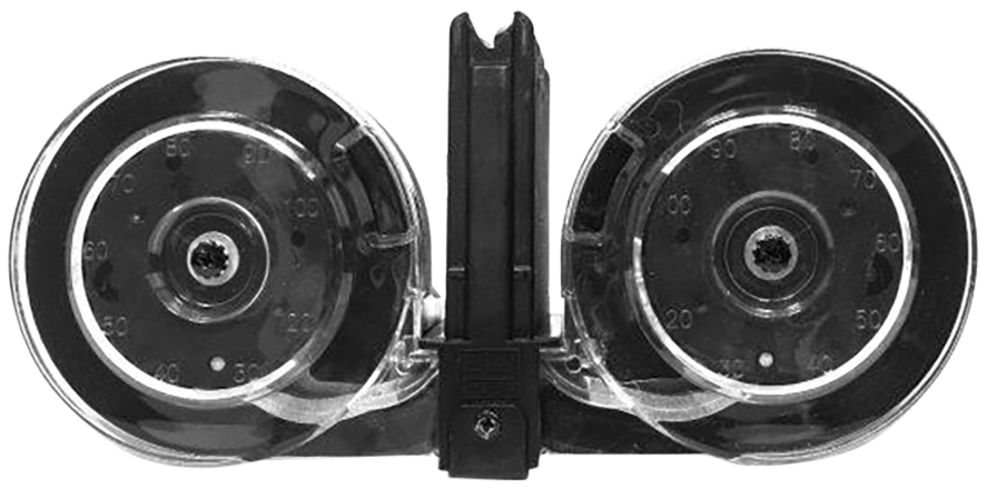 Kci Usa Inc KCIMZ001 AR-15  100rd Drum 5.56x45mm NATO Black Polymer