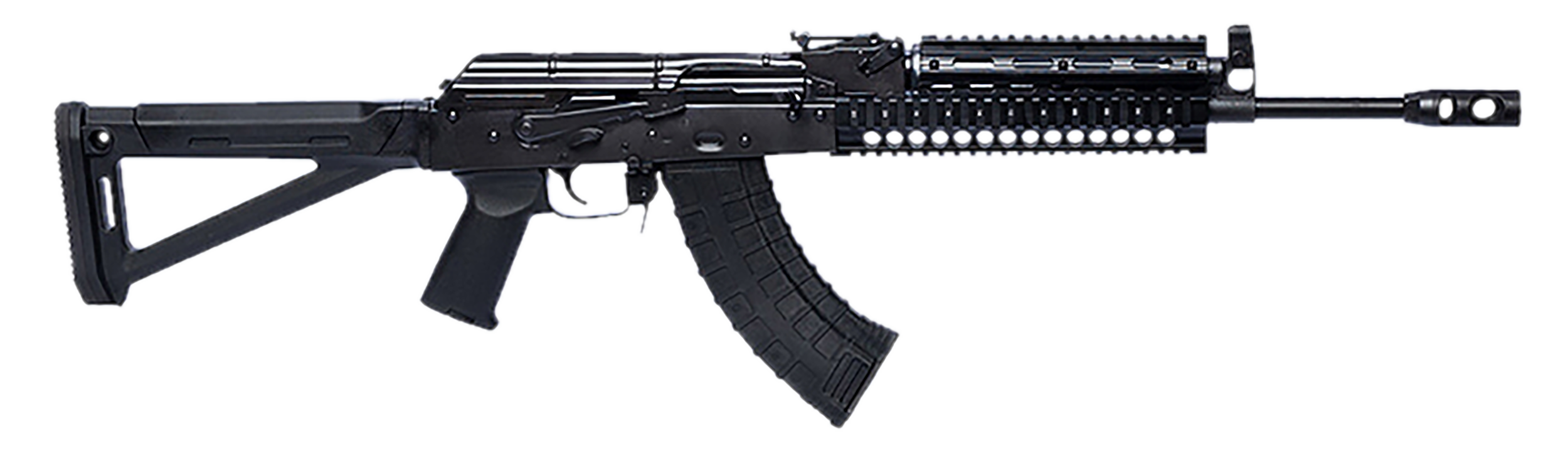 Riley Defense Inc RAK103MP RAK Tactical 7.62x39mm 30+1 16.25" Black Nitride Threaded Barrel, Black Oxide Mil-Spec Receiver, Magpul AK Black Polymer Stock, Black Polymer Grip