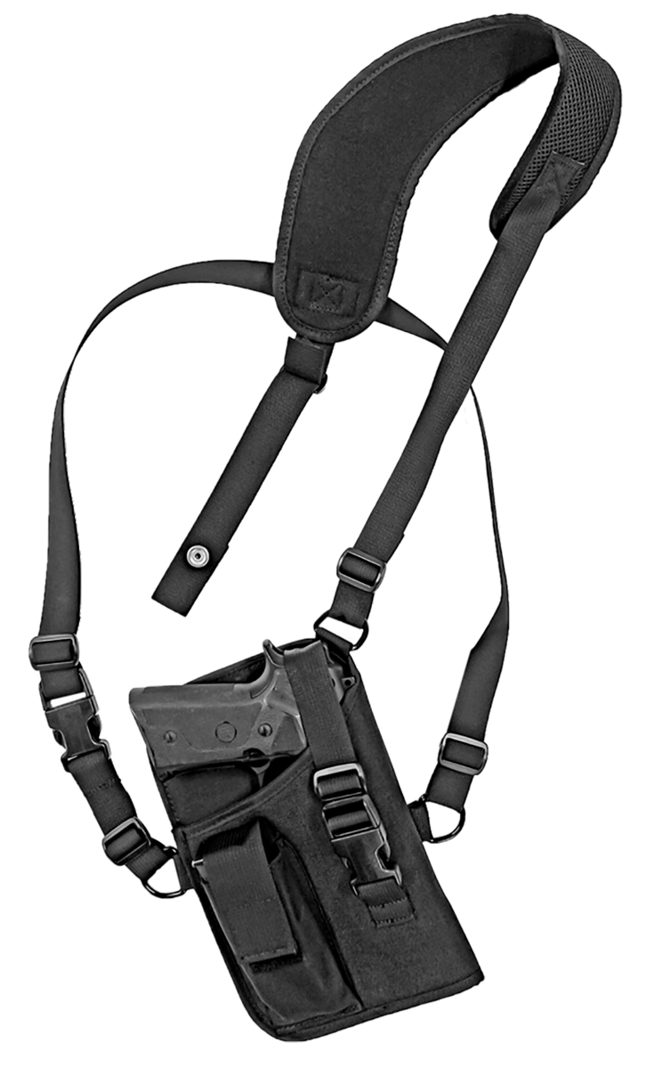 GrovTec US Inc GTHL15105R Trail Pack  Shoulder Black Nylon Harness Fits Large Semi-Auto Fits 4.50-5" Barrel Right Hand