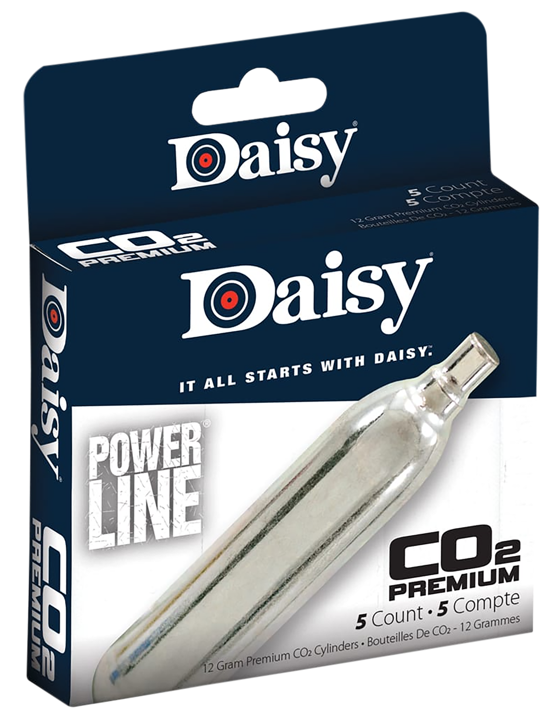 Daisy 997580611 Powerline CO2 Cylinder 12gram 5/Pack