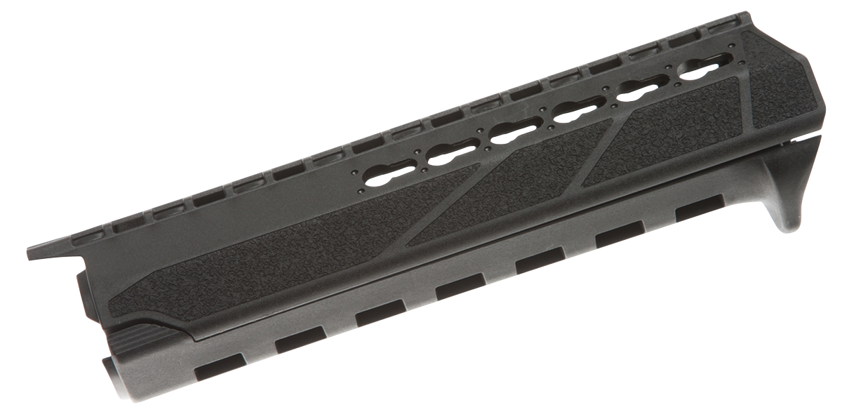 BCM PKMRMIDBLK BCMGunfighter PKMR AR-15 Black Textured Polymer Mid-Length KeyMod