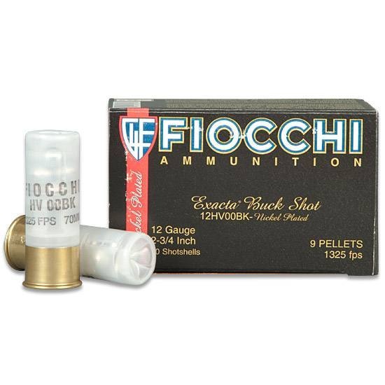 FIO EXACTA BUCKSHOT 12GA 2.75 9P #4 NKL 10/25
