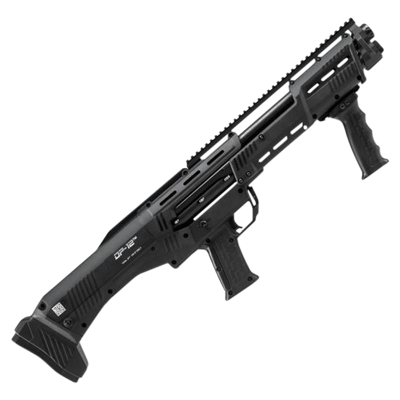 Standard Mfg DP12 DP-12 12 Gauge Pump 3" 14+2 18.88" Black Double Barrel, Black Picatinny Rail Aluminum Receiver, Picatinny Handguard, Black Synthetic Stock