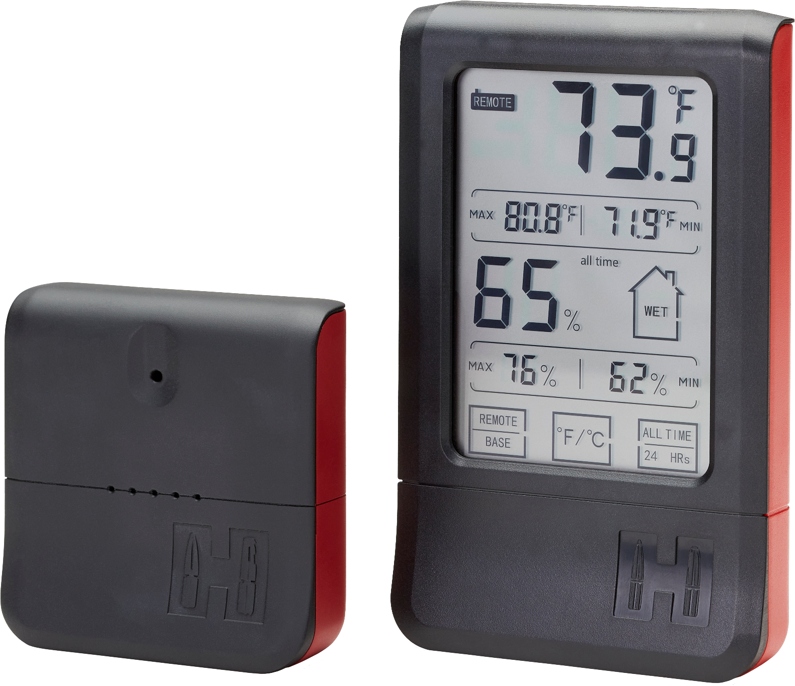 Hornady 95907 Wireless Hygrometer  Touchscreen Black