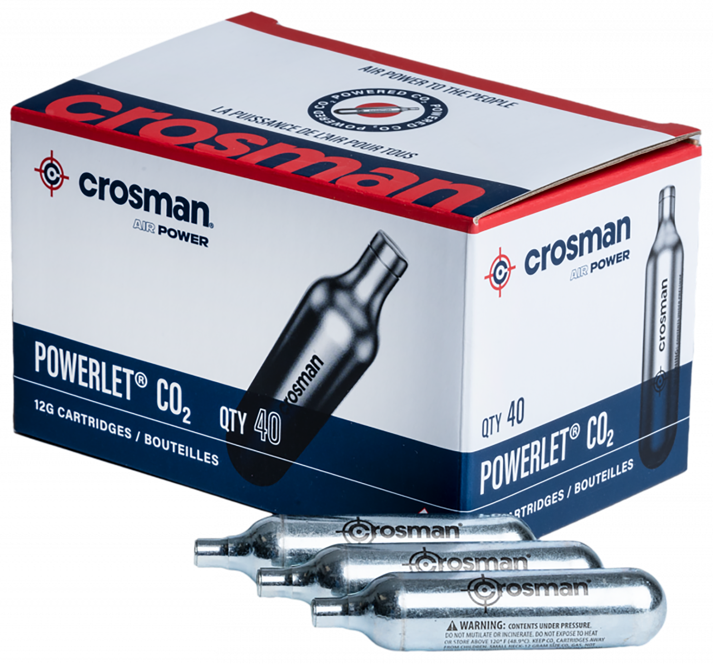 Crosman 23140 Powerlet CO2 12 Grams 40 Per Pkg