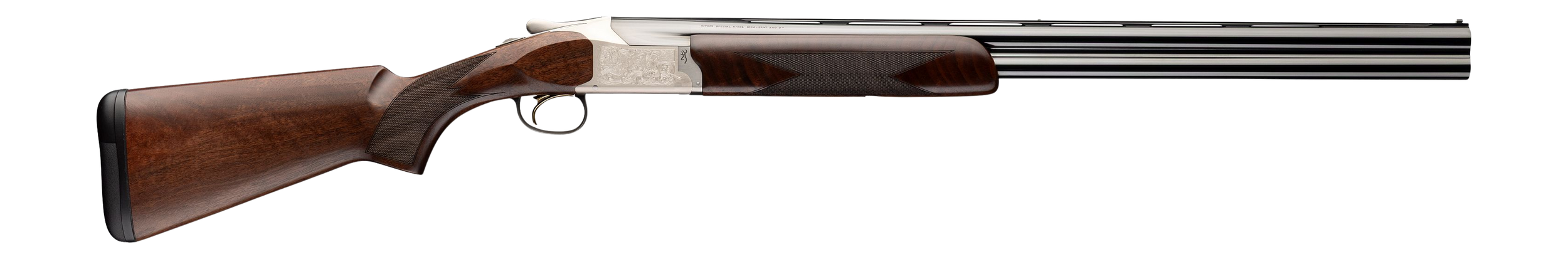 Browning 0183583004 Citori 825 Feather 12 Gauge Break Open 3" 2rd 28" Gloss Blued Over/Under Vent Rib Barrel, Engraved Silver Nitride Aluminum Alloy Receiver, Fixed Gloss Black Walnut Stock, Right Han