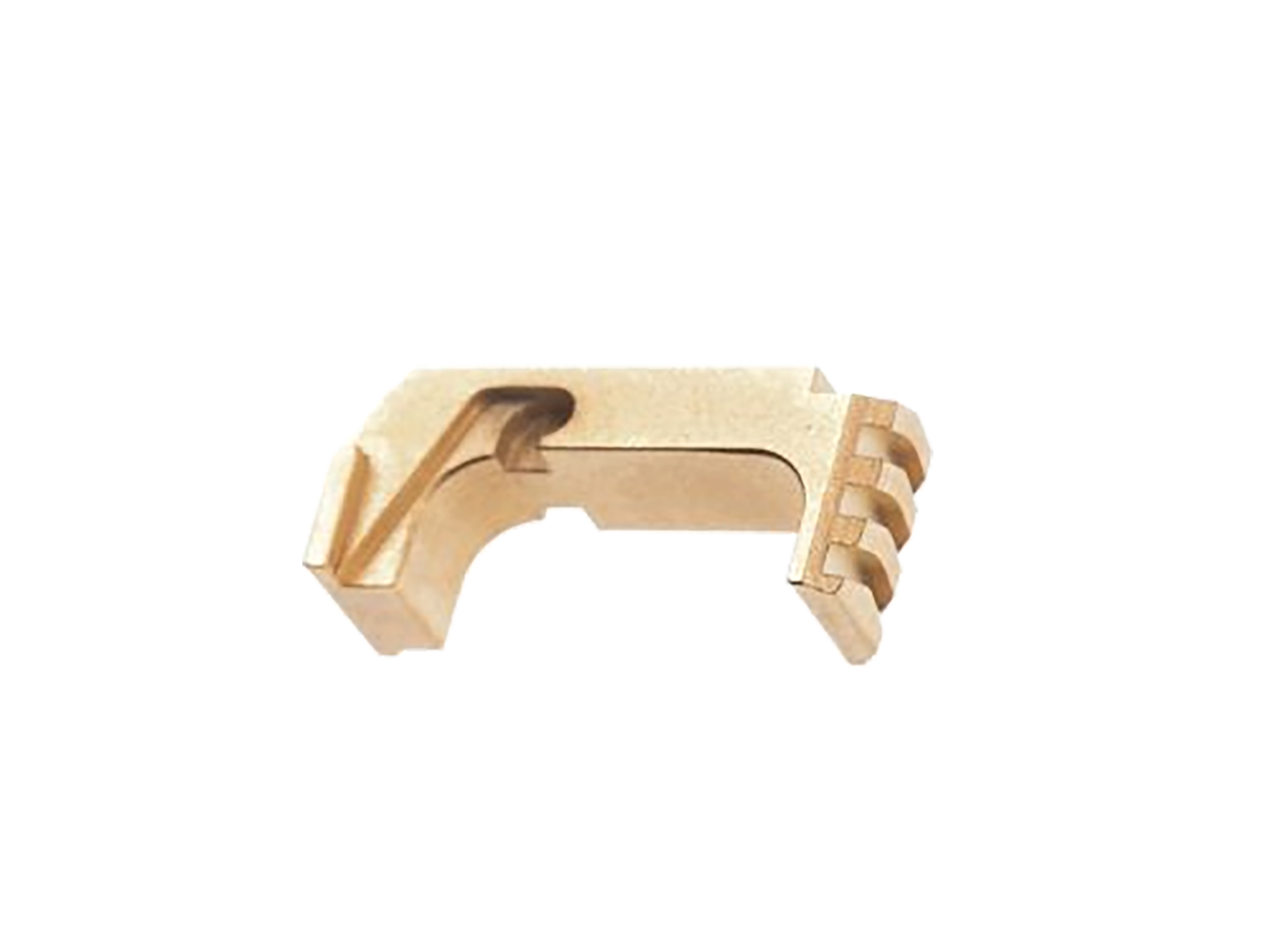 Tyrant CNC TD43X48ESTEELGOLD  Extended Magazine Release Glock 43x/48 Gold Aluminum/Steel