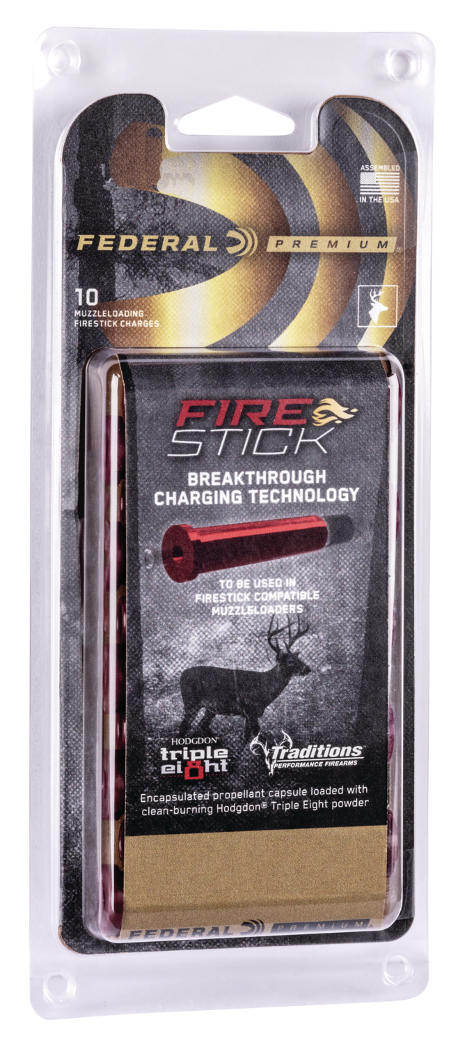 Federal PMZFS100T8 Premium Fire Stick 50Cal 100gr 10 Per Box/10 Case *For Traditions Nitro Only
