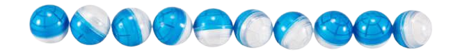 UMA 2292302 P2P POWDER BALLS 10 CT  BLUE/WHITE