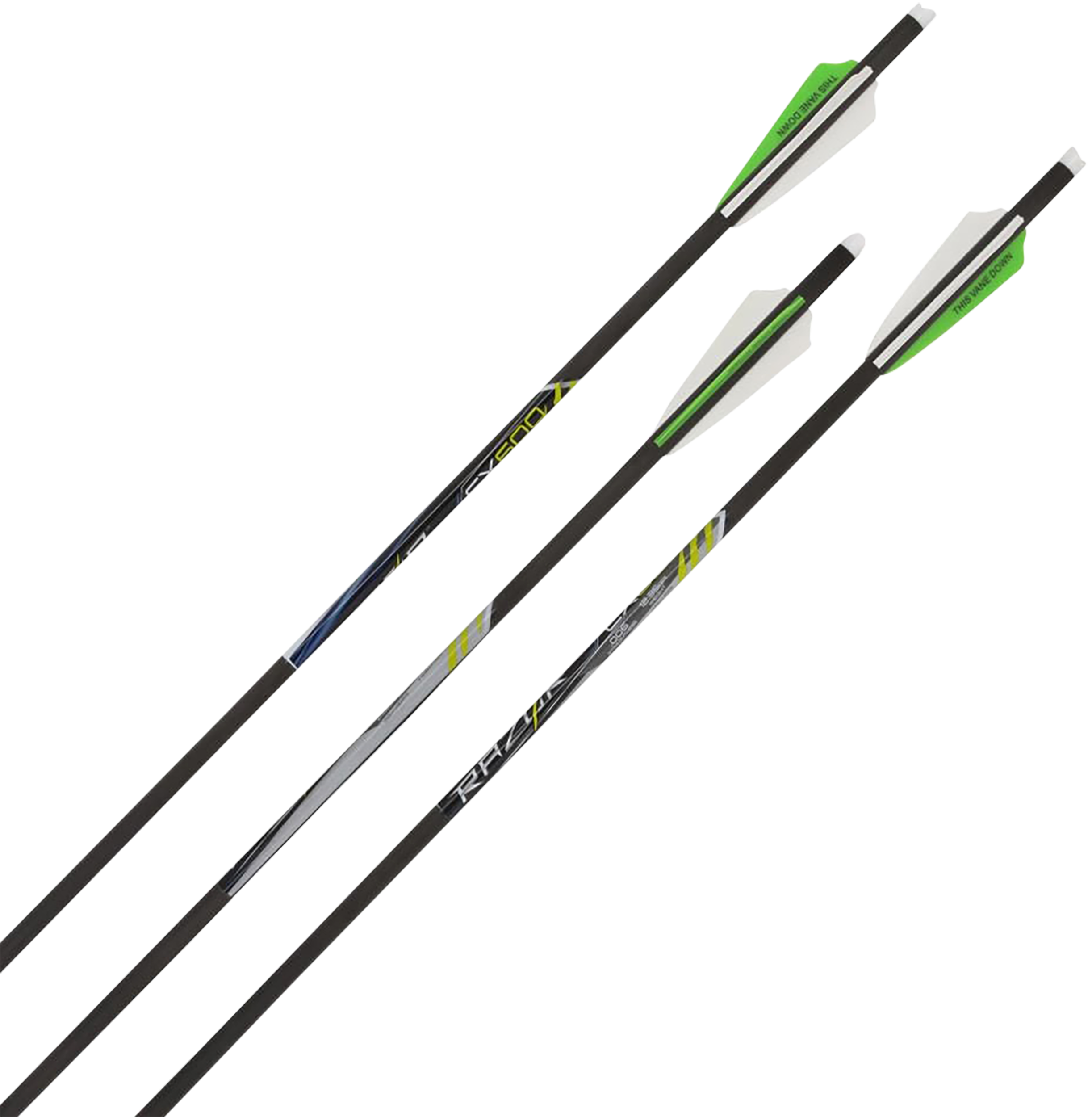 Allen 93120 CX600 Crossbow Bolts Black 20" Carbon Fiber 3 Pack