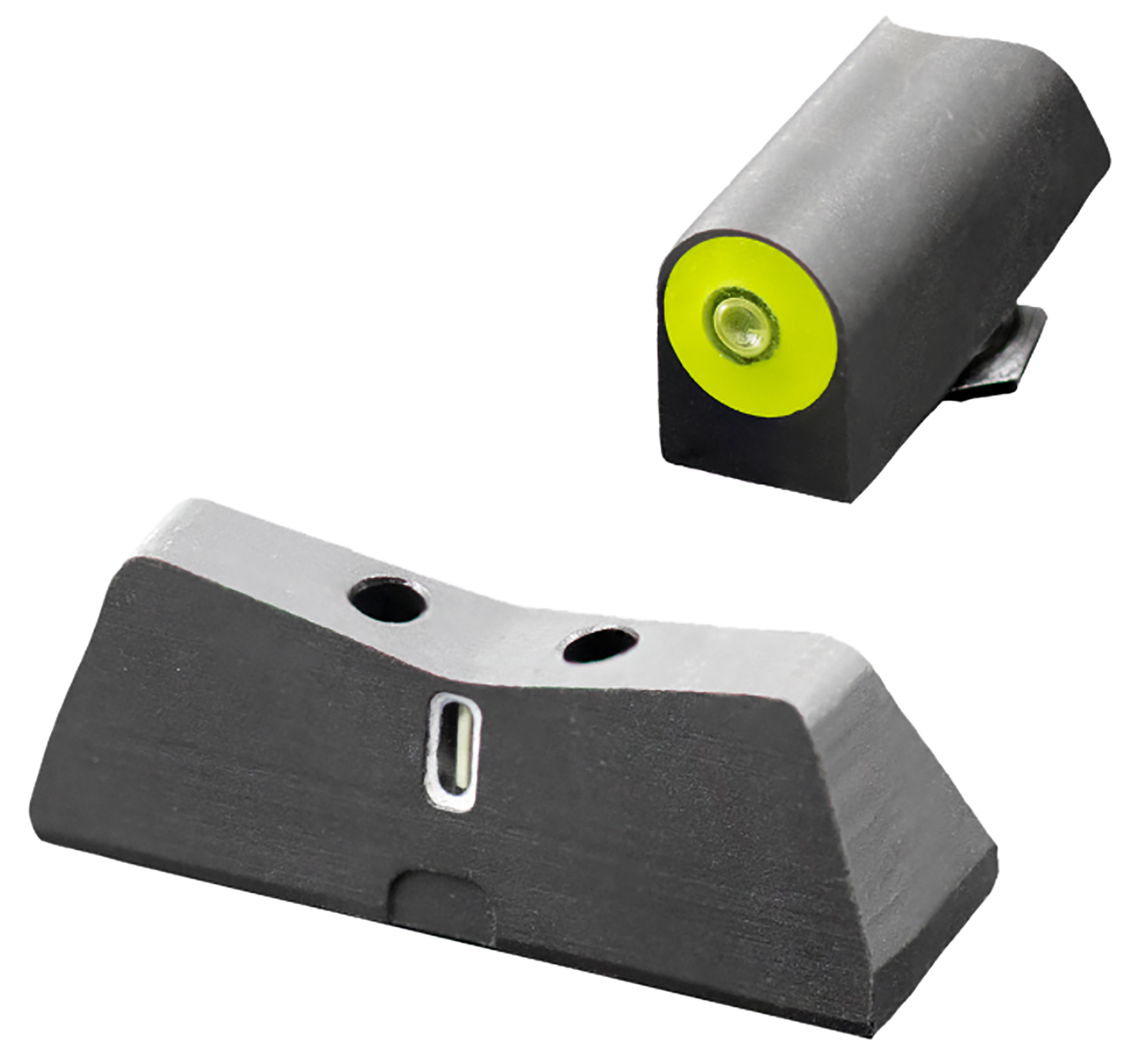 XS Sights GL0011S5Y DXT2 Big Dot Night Sights fits Glock  Black | Green Tritium Yellow Outline Front Sight Green Tritium White Outline Bar Rear Sight