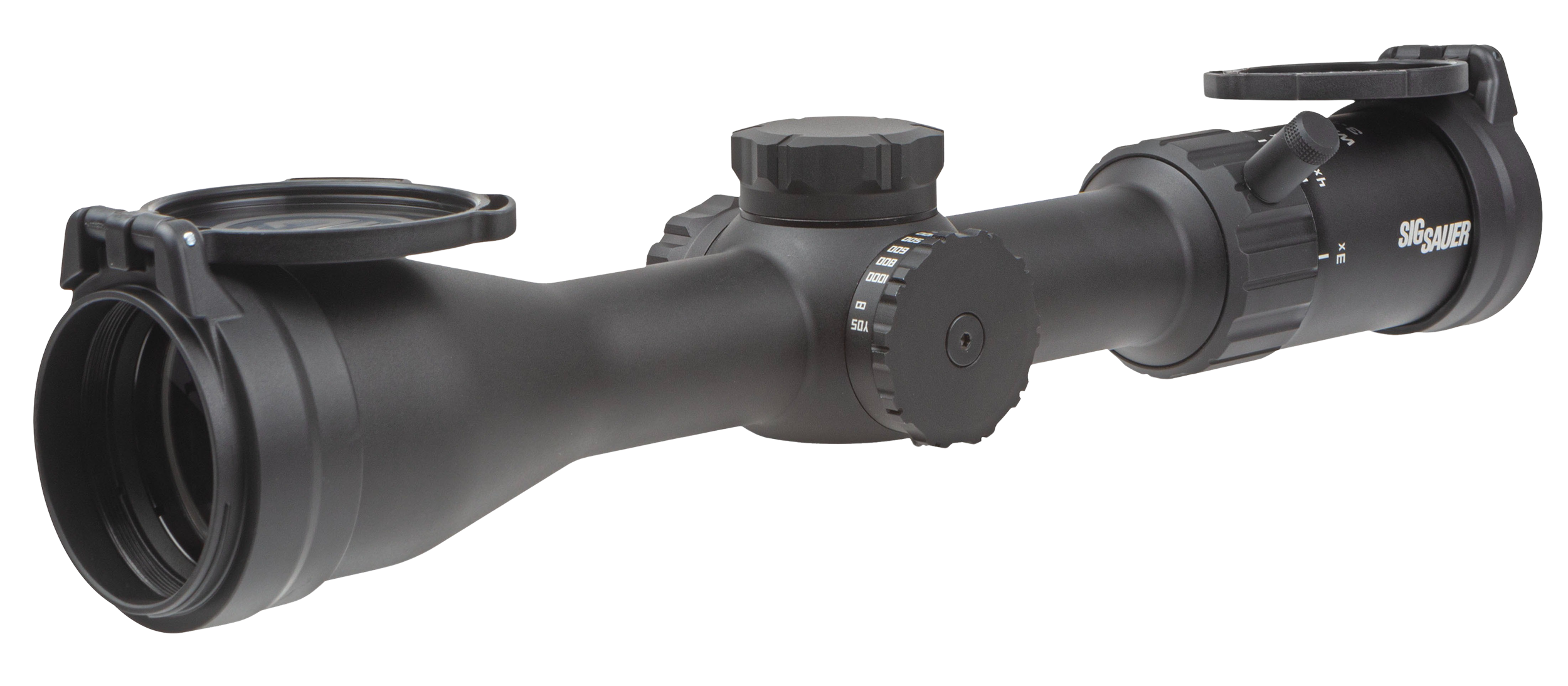 Sig Sauer Electro-Optics SOW43003 Whiskey4 SFP Low Profile Black 3-12x44mm 30mm Tube Quadplex Reticle