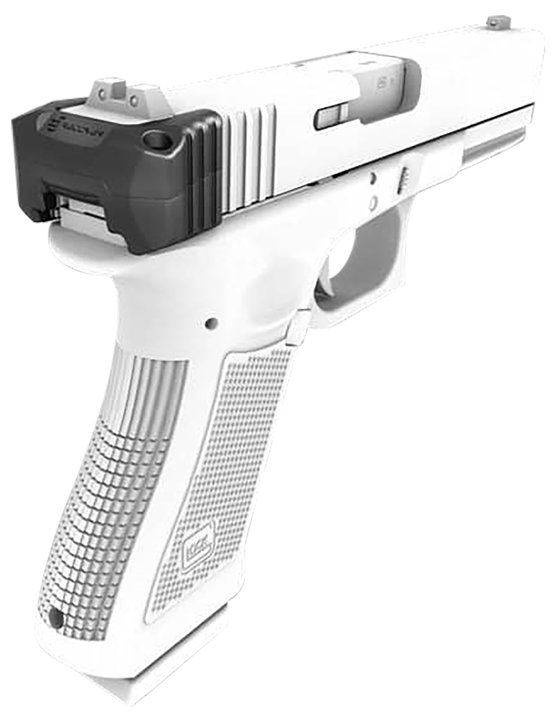 Recover Tactical GCH4301 Upper Charging Handle Compatible w/Glock 43, Black Polymer, Ambidextrous
