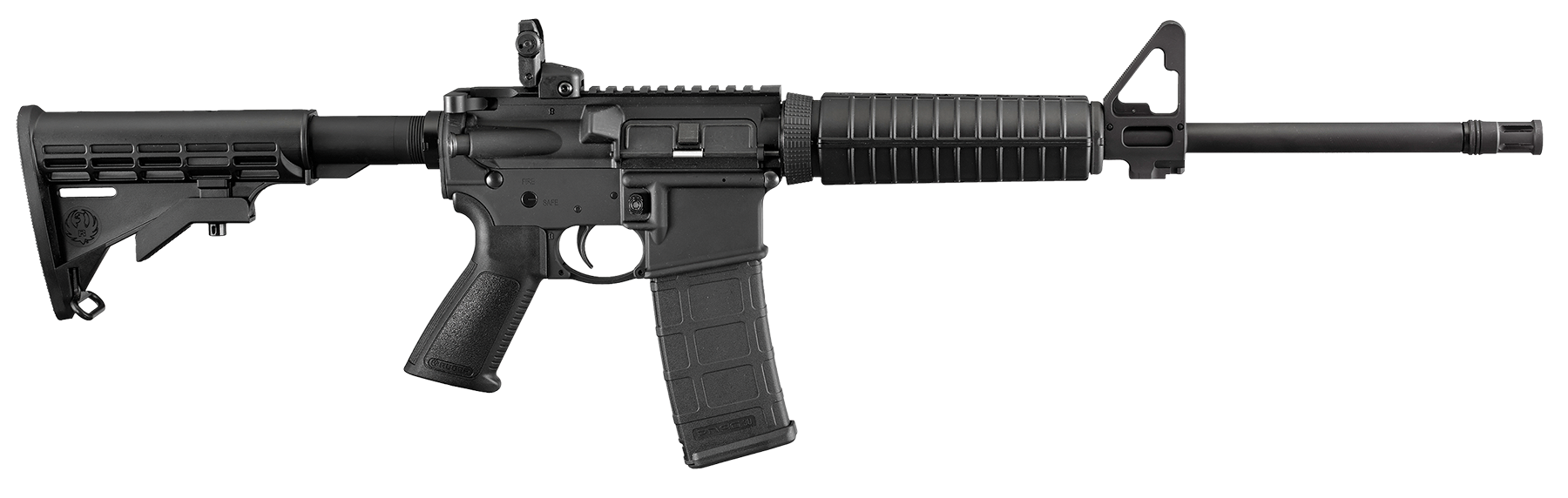 Ruger 8500 AR-556 5.56x45mm NATO 30+1 16.10" Threaded Medium Contour Barrel, Hard Coat Anodized Finish, Glass-Filled Nylon Handguard, Collapsible 6 Position Stock, Magpul PMAG, Optic Ready