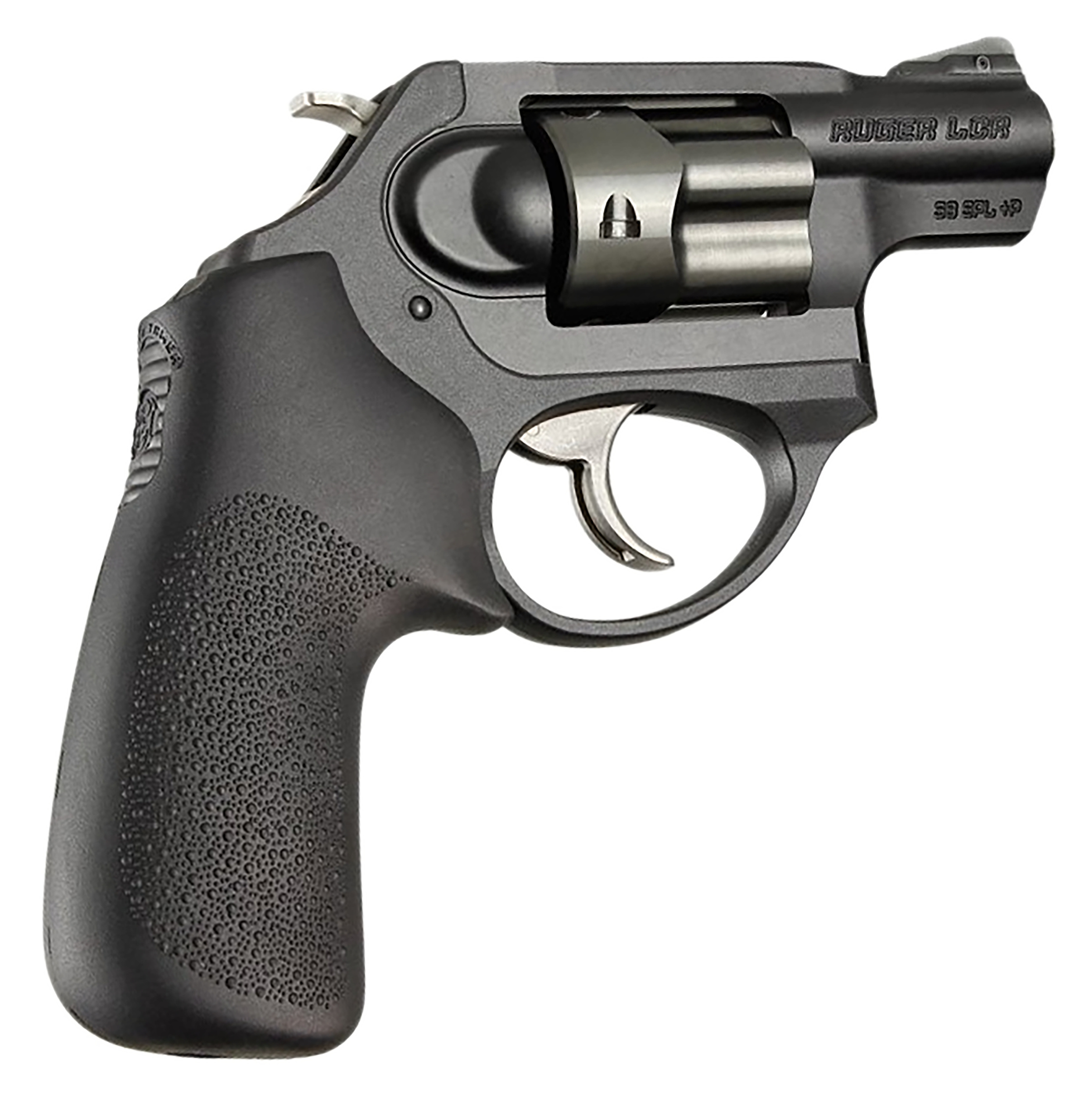 Hogue 78030 Tamer Black Rubber Cushion Grip without Finger Grooves for Ruger LCR, LCRx