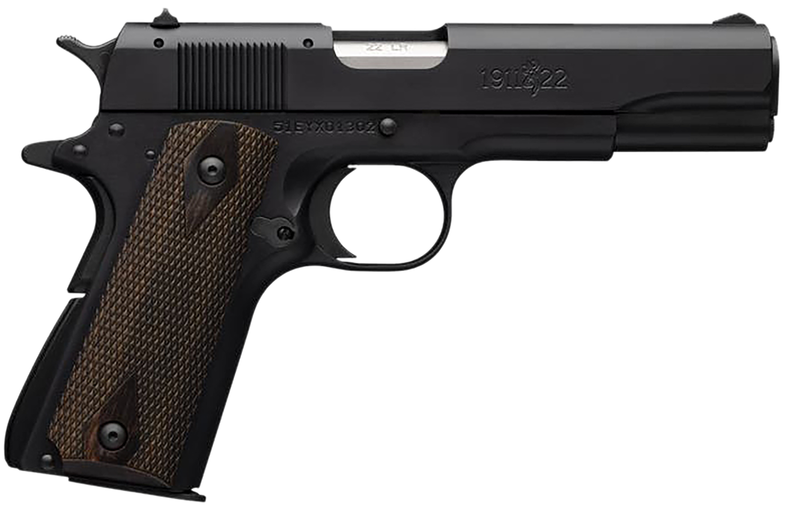 Browning 051802490 1911 A1 *CA Compliant Full Size 22 LR 10+1, 4.25" Matte Stainless Steel Barrel, Matte Black Serrated Slide & Alloy Frame w/Beavertail