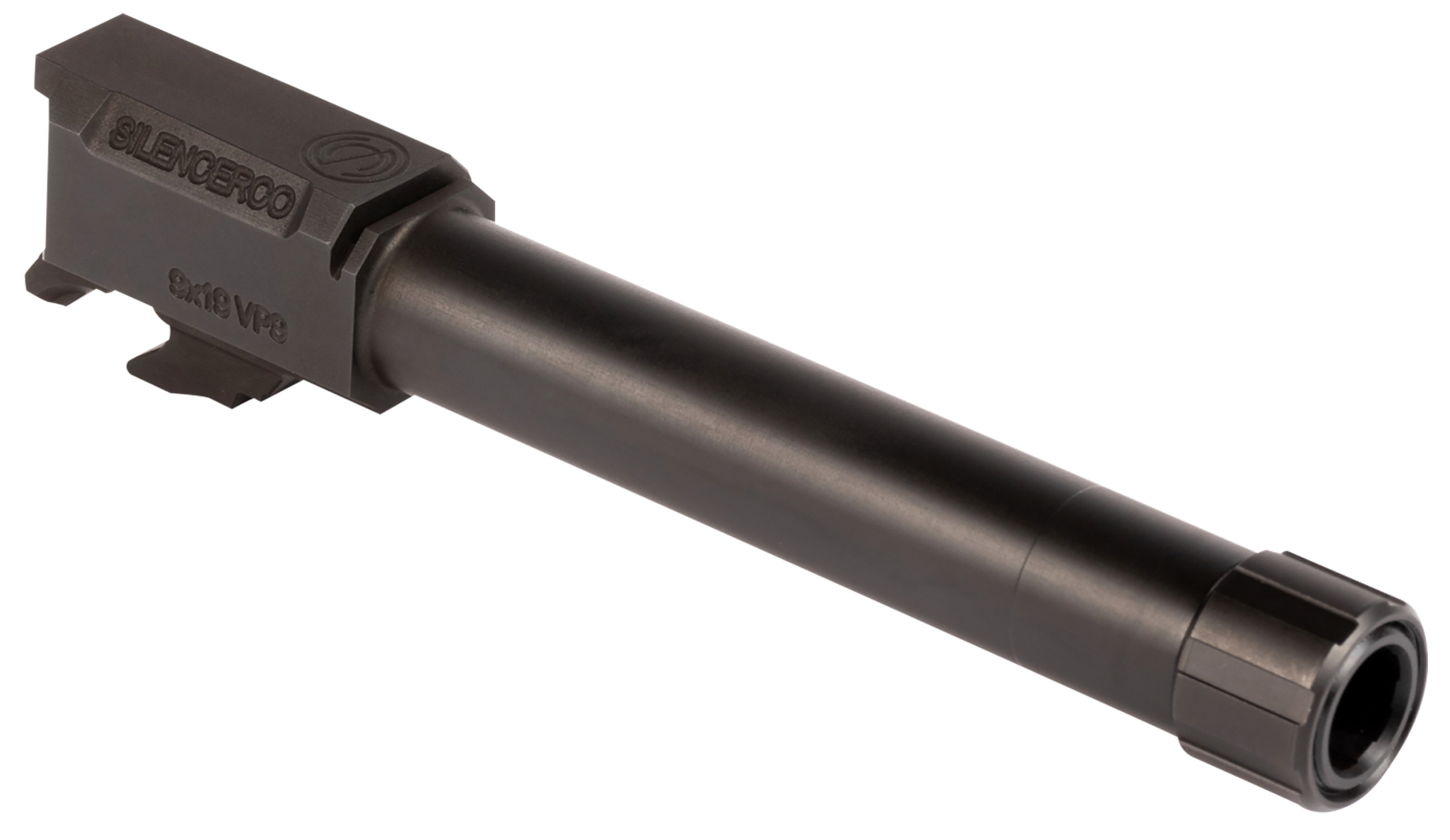 SilencerCo AC1549 HK  9mm Luger 4.50" Threaded Black Nitride Stainless Steel, Fits HK VP9