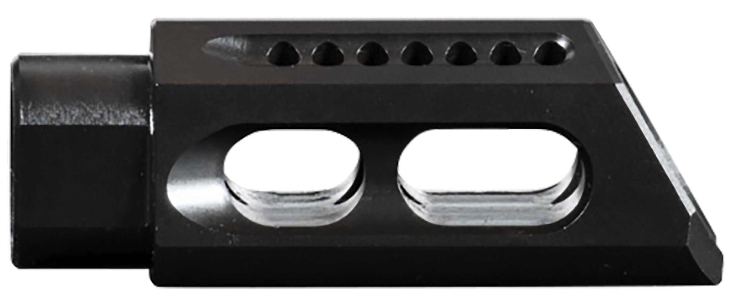 Yankee Hill 26MBA Slant Muzzle Brake Black Steel with 1/2"-28 tpi Threads & 2.50" OAL for 5.56x45mm NATO AR-Platform