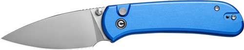 CIVIVI KNIFE QUIBIT 2.98" BLUE /SATIN FINISH BUTTON LOCK<