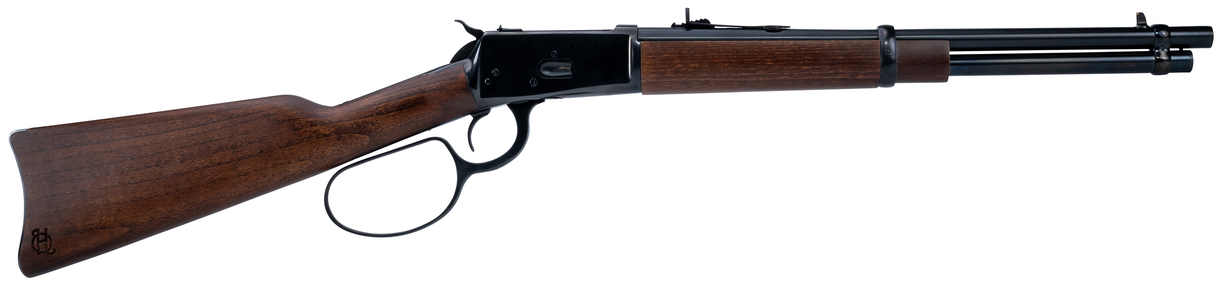Heritage Mfg H92044161 92 Ranch Hand 44 Mag 8rd 16.50" Black Polished Steel Barrel, Black Polished Alloy Steel Receiver, Fixed Hardwood Stock
