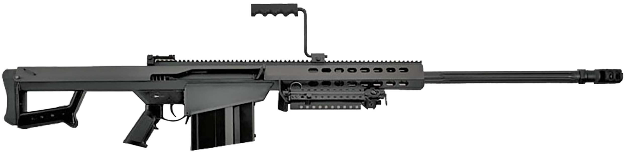 Barrett 13316 M82A1  50 BMG 10+1 29" Chrome-Lined Fluted Barrel, Black Cerakote Steel Receiver, Fixed Synthetic Stock w/Sorbothane Recoil Pad, Includes Hard Carry Case