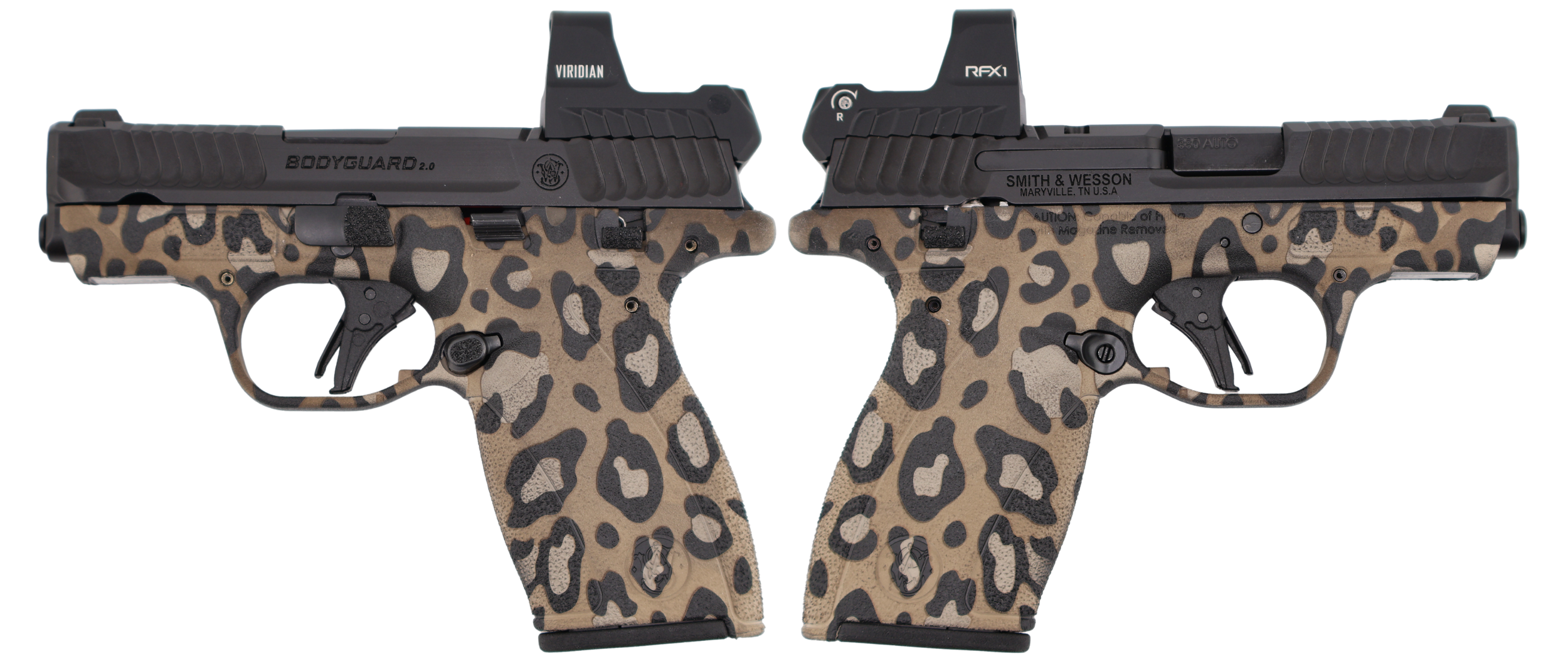 SMITH & WESSON BODYGUARD 2.0 M.S. W/ RFX1 OPTIC LEOPARD PRINT 380ACP PISTOL 2.75" 1-10RD 1-12RD
