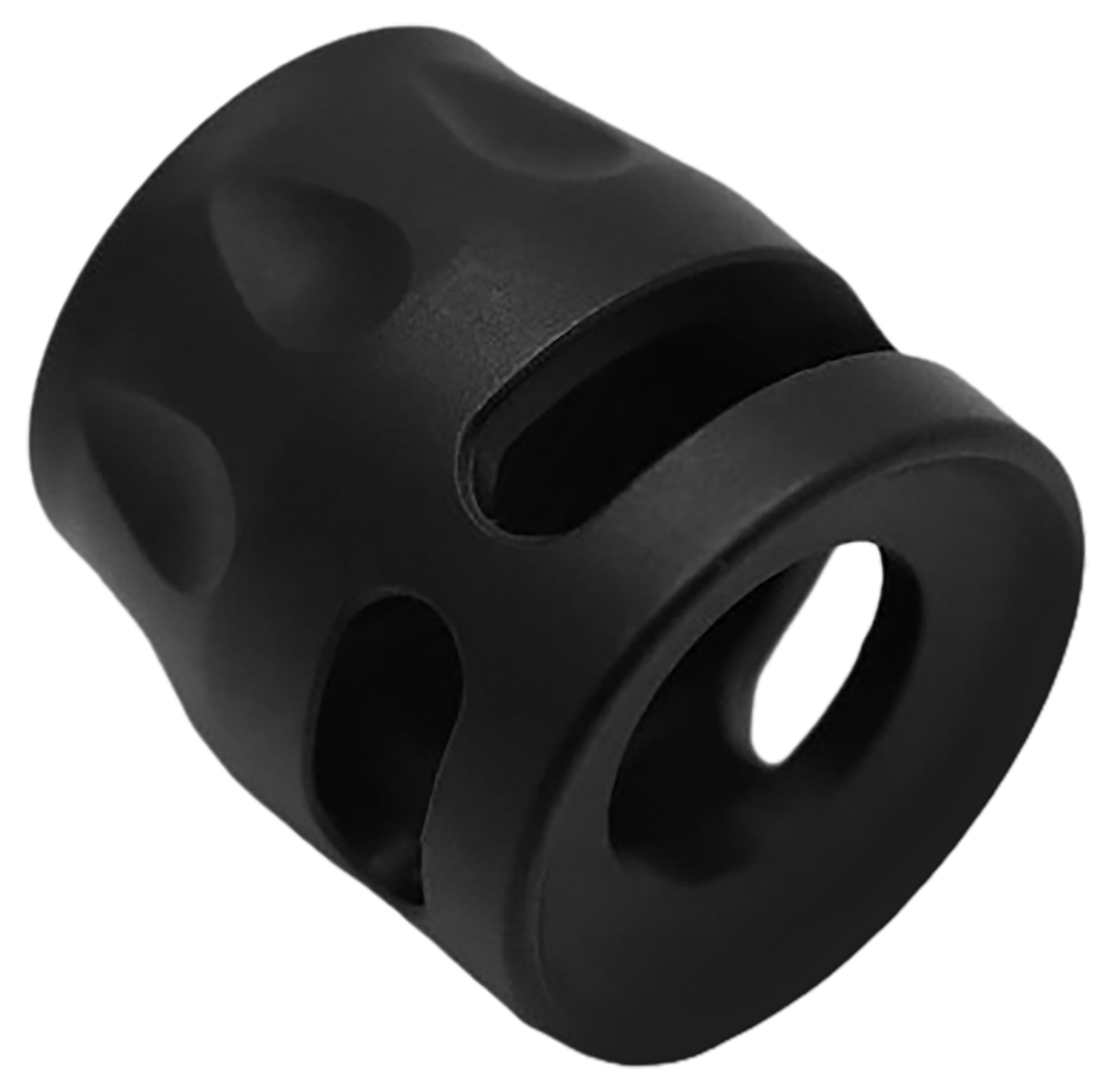 True Precision Inc TPSMICROBL Micro Compensator S-Type Black Nitride 416R Stainless Steel 1/2"x28 Threads 9mm/380 ACP