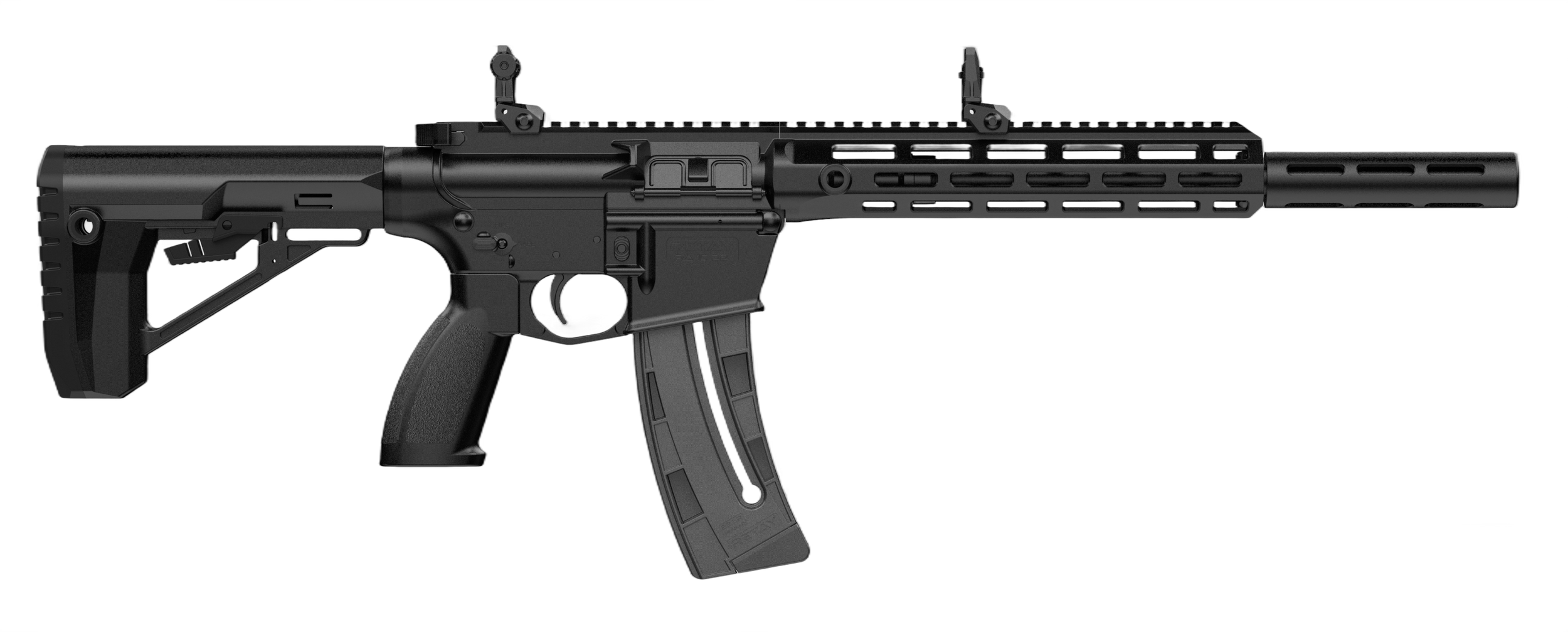 Retay USA RA1522BLKPOLYMLOK RA1522 22LR 25+1 18" Black Chrome Threaded Barrel, Black Chrome Polymer Receiver w/ Picatinny Rail, M-LOK Handguard Adjustable Polymer Stock Black Polymer Grip