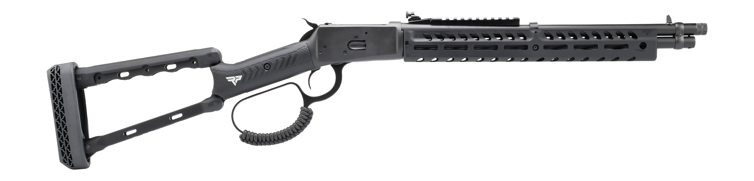 Rossi 920441613-TBRP R92 44 Mag 8+1 16.50" Black Cerakote Alloy Steel Threaded Barrel & Drilled & Tapped Receiver, Black Fixed Wood Stock