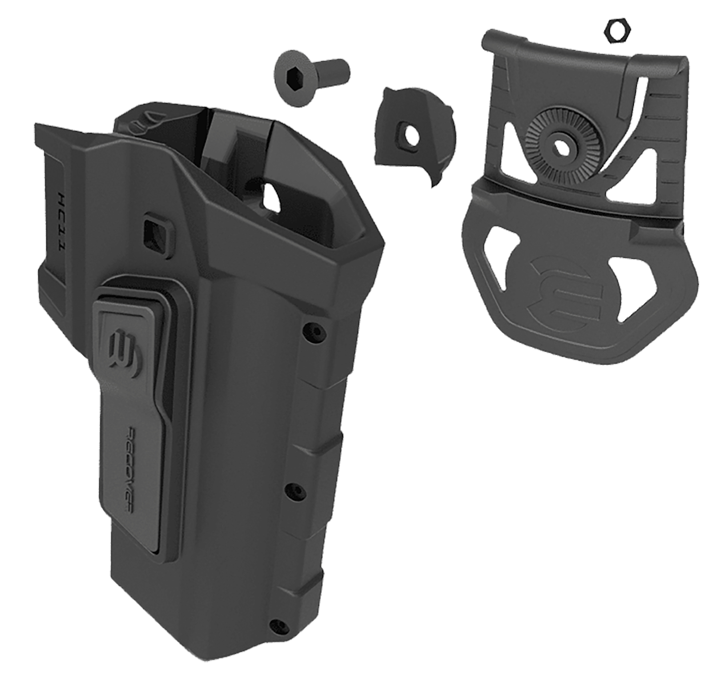 Recover Tactical HC11AR01 HC11 Holster OWB Black Polymer Belt Fits 1911 Right Hand