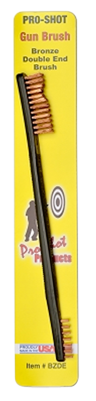 Pro-Shot BZDE Gun Brush  Universal Double Ended Brush Bronze Bristles
