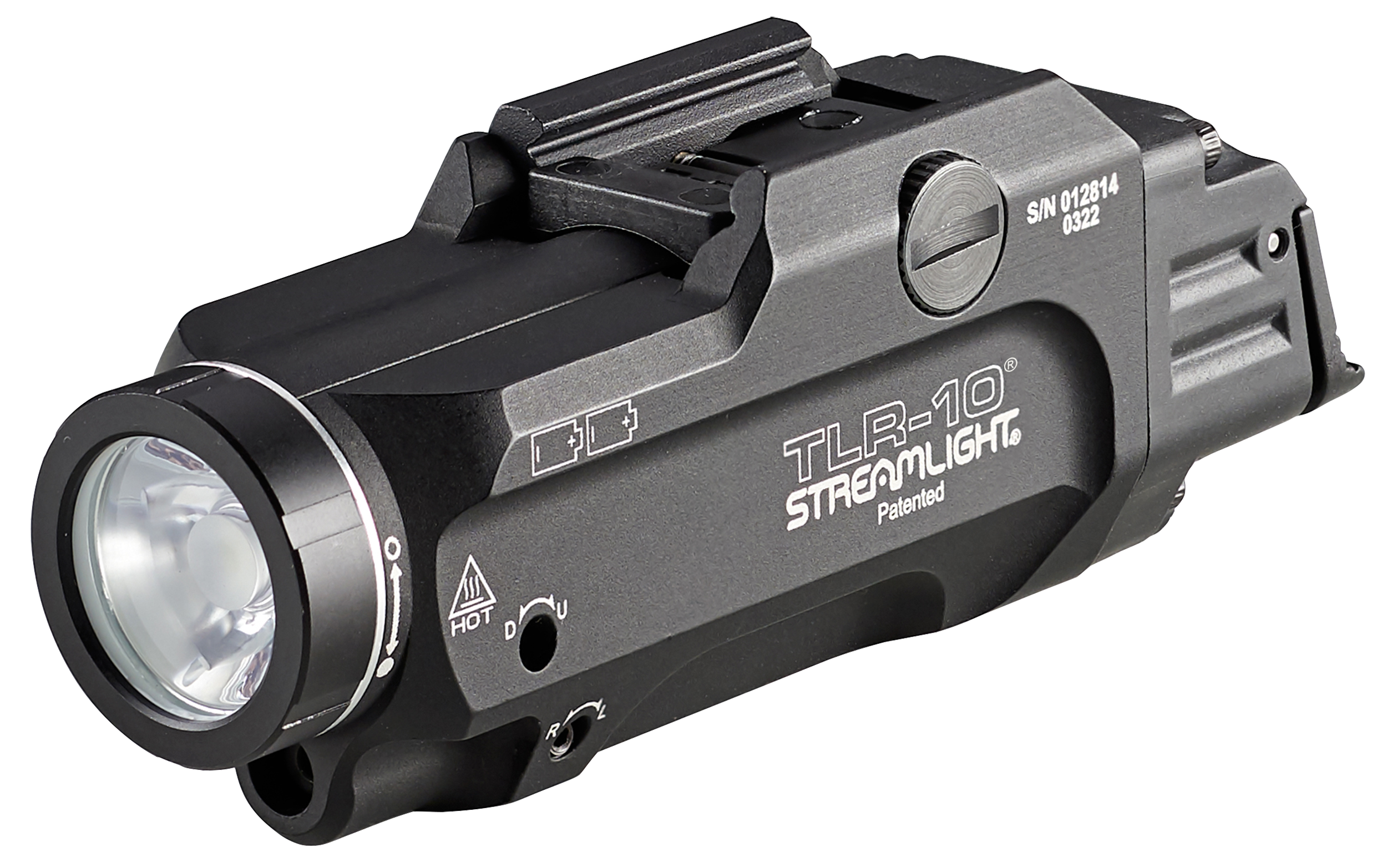 Streamlight 69470 TLR-10 Gun Light with Red Laser  Black Anodized 1,000 Lumens White LED