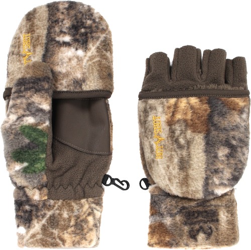 HOT SHOT HF2 BULLS-EYE POP-TOP MITTEN FLEECE INSUL RT-APX LG<